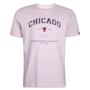 Camiseta New Era Chicago Bulls Golf Culture Rosa