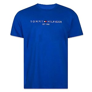 Camiseta Tommy Hilfiger Logo Tee Azul