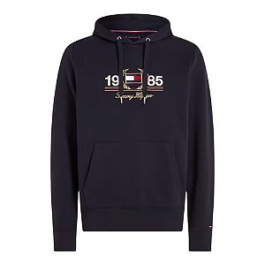 Moletom Canguru Tommy Hilfiger Icon Laurel Hoody Marinho