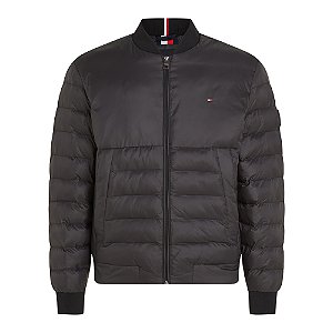 Jaqueta Bomber Tommy Hilfiger Packable Recycled Quilt Preto
