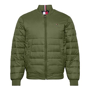 Jaqueta Bomber Tommy Hilfiger Packable Recycled Quilt Verde