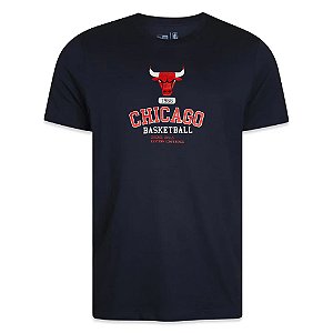 Camiseta New Era Chicago Bulls Club House Preto