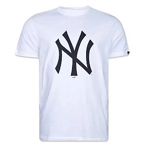 Camiseta New Era New York Yankees Logo Branco