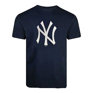 Camiseta New Era New York Yankees Big Logo Azul Marinho