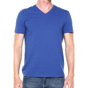 Camiseta Tommy Hilfiger Essential Cotton Tee Azul