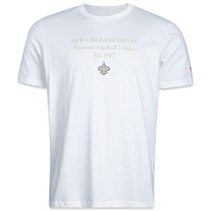 Camiseta New Era New Orleans Saints NFL Regular Off White