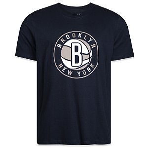 Camiseta New Era Brooklyn Nets NBA Regular Core Preto