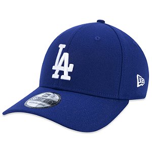 Boné New Era 3930 Los Angeles Dodgers MLB Core Fechado Azul