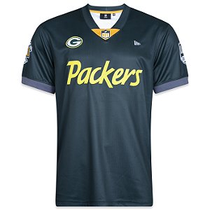 Camiseta Jersey New Era Green Bay Packers Core NFL 100 Verde