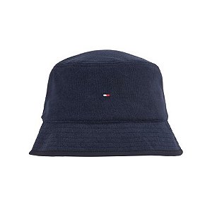 Chapeu Bucket Tommy Hilfiger TH Flag Fabric Azul Marinho