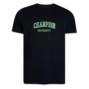 Camiseta Manga Curta Champion Lev Mc College Preto