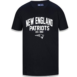 Camiseta New England Patriots Black White Core - New Era