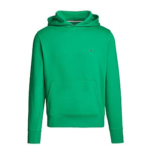 Moletom Canguru Tommy Hilfiger Flag Logo Hoody Verde