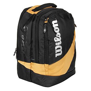 Mochila Wilson Esportiva Preta/Dourada