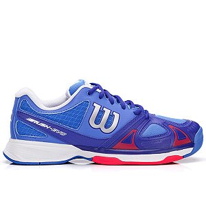 Tenis Wilson Rush Evo Azul e  Vermelho