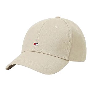 Boné Tommy Hilfiger Th Flag Cotton 6 Panel Bege