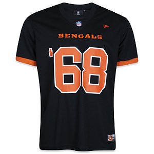Camiseta Jersey New Era Cincinnati Bengals Core Manga Curta