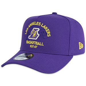 Boné New Era 940 A-Frame Los Angeles Lakers Core Roxo
