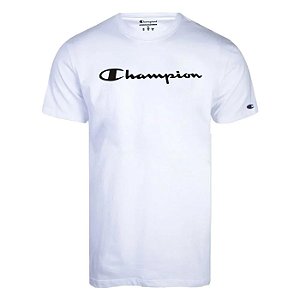 Camiseta Manga Curta Champion Mc Script One Color Off White Camiseta Manga Curta Champion Mc Script One Color Off White
