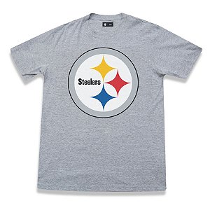 Camiseta Pittsburgh Steelers Basic Cinza - New Era