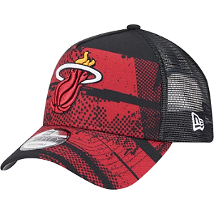 Boné New Era 940 A-Frame Miami Heat Trucker Tip-Off
