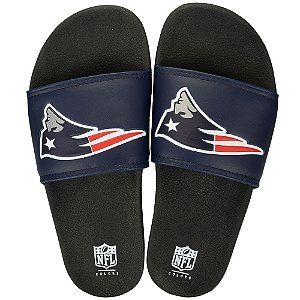 Chinelo New England Patriots Slip On Colors Azul Marinho - NFL