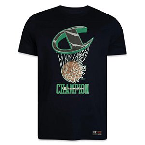 Camiseta Champion Manga Curta Basketball Ring Silk