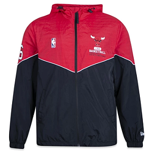 Jaqueta Corta Vento New Era Chicago Bulls Club House