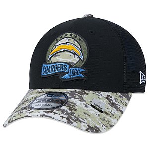 Boné New Era 940 Los Angeles Chargers Salute to Service 22
