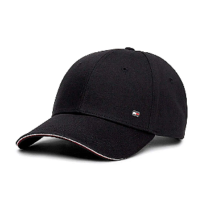Boné Tommy Hilfiger Corporate 6 Panel Preto