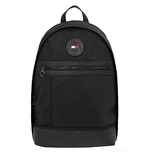 Mochila Tommy Hilfiger Blocked Dome 20 Litros Preto