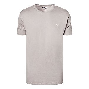 Camiseta Reserva Super Slim Careca Masculino Cinza Lua