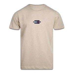 Camiseta Tommy Hilfiger Flag Box Tee Caqui