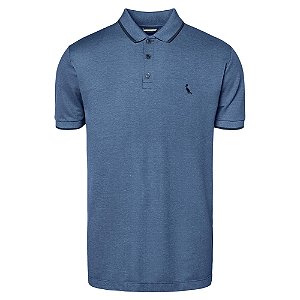 Camisa Polo Reserva Piquet Denali Masculina Azul