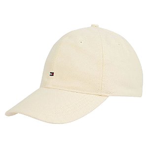 Boné Tommy Hilfiger Flag Oxford 6 Panel Amarelo Claro