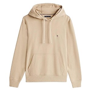Moletom Canguru Tommy Hilfiger Mini Flag Terry Kaki