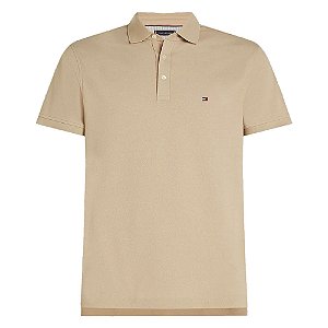 Camiseta Gola Polo Tommy Hilfiger Im 1985 Slim Kaki