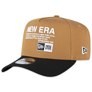 Boné New Era 940 A-Frame Branded Institutional Style Marrom