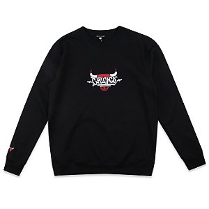 Moletom New Era Chicago Bulls NBA Core Street Preto
