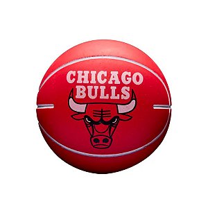 Mini Bola de Basquete Wilson Chicago Bulls Dribbler Vermelho