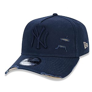 Boné New York Yankees 940 Cotton Damage Azul - New Era