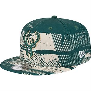 Boné New Era NBA 950 Milwaukee Bucks Tip-Off 24 Aba Reta