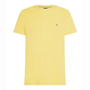 Camiseta Tommy Hilfiger Stretch Slim Fit Tee Amarela