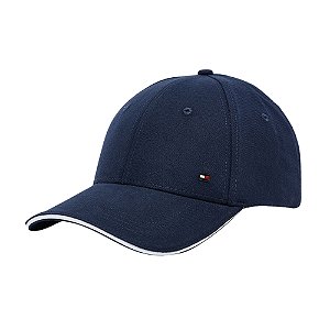 Boné Tommy Hilfiger Th Corp Flannel 6 Panel Azul Marinho