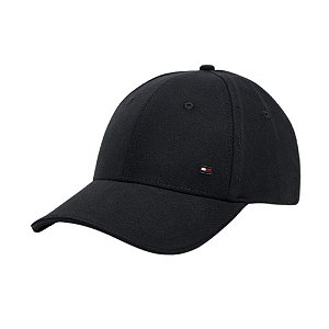 Boné Tommy Hilfiger Th Corp Flannel 6 Panel Preto