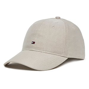 Boné Tommy Hilfiger Flag Oxford 6 Panel Bege