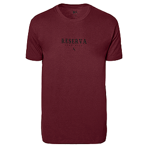 Camiseta Reserva Regular Estampa Sallon Masculina Bordô