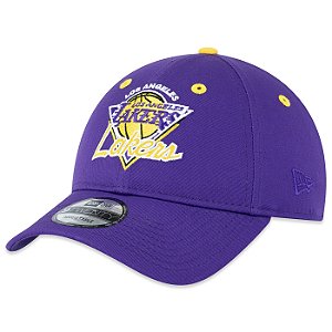 Boné New Era 920 Los Angeles Lakers Fanpage Aba Curva Roxo