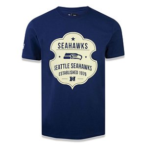Camiseta Seattle Seahawks College Rotulo - New Era