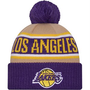 Gorro New Era NBA Draft 2024 Los Angeles Lakers PomPom